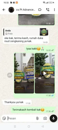 Testimonial Papan Bunga Pernikahan citorek kidul