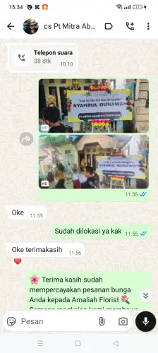 Testimonial Papan Bunga citorek kidul