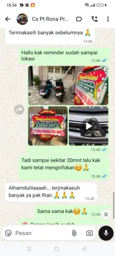Testimonial Papan Bunga citorek kidul