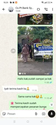 Testimonial Papan Bunga citorek kidul